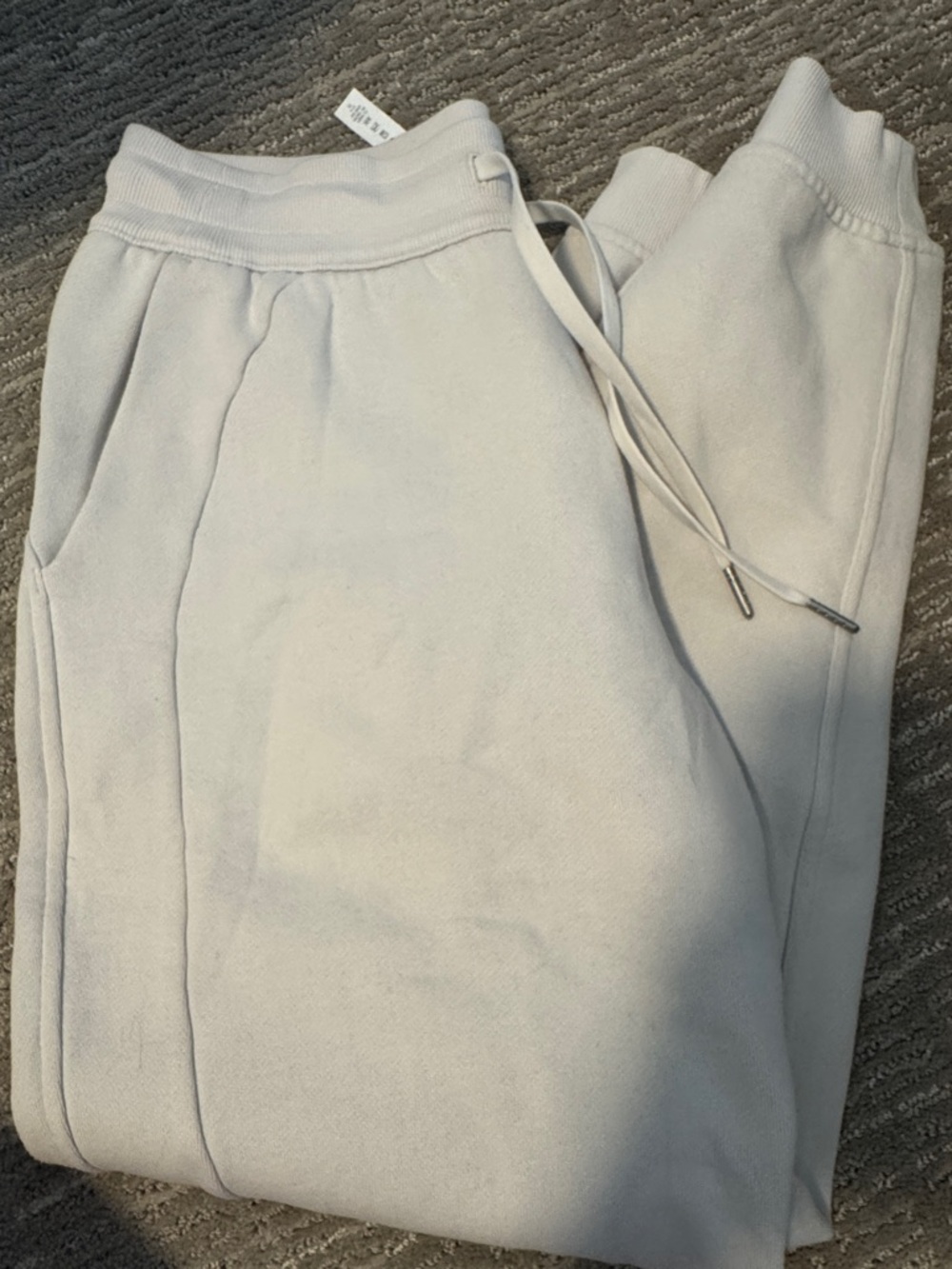 lululemon athletica Light Gray Drawstring Joggers